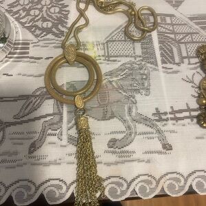 Chico's Gold Statement Necklace